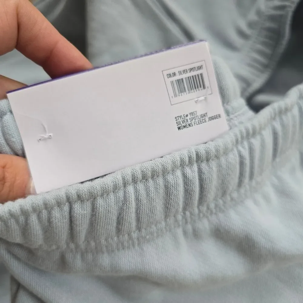 New Womens Champion fleece Lined jogger sweats silver spotlight - Picture 5 of 7